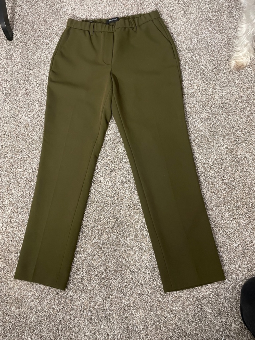 Talbots Olive Green Straight-Leg Pants 6